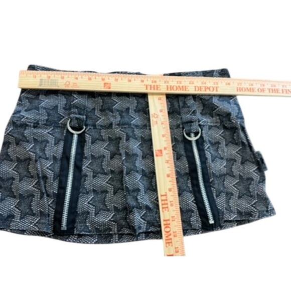 "TRIPP" VNT Y2k Mini Skirt Star Zipper SZ L Mean Girls 2000s Mall Whimsigoth - Picture 2 of 10